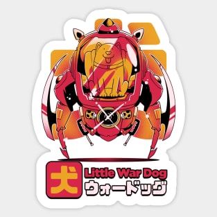 little war dog Sticker